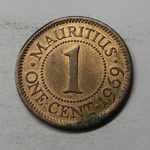 Mauritius Cent 1969 Bronze KM#31 UNC