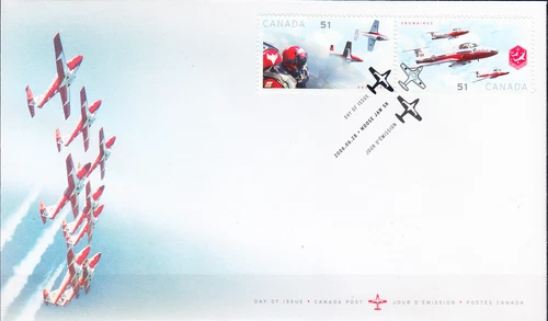 W CANADA 2158-2159 FDC AVIATION SNOWBIRDS SET FIRST DAY COVER