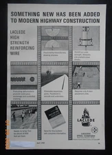 1965 Laclede Steel Company Saint St Louis MO Modern Highway Construction AD