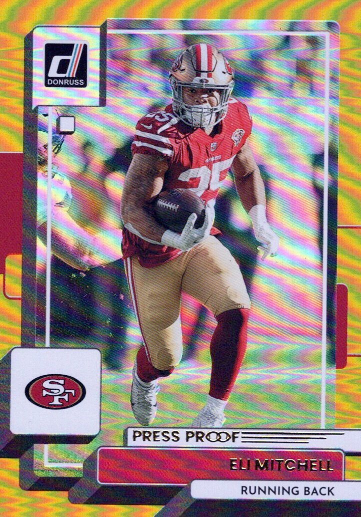 2022 Donruss Gold Premium #26 Eli Mitchell San Francisco 49ers