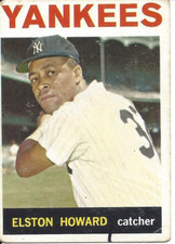 Vintage 1964 Topps Elston Howard Baseball Card Yankees #100 MVP