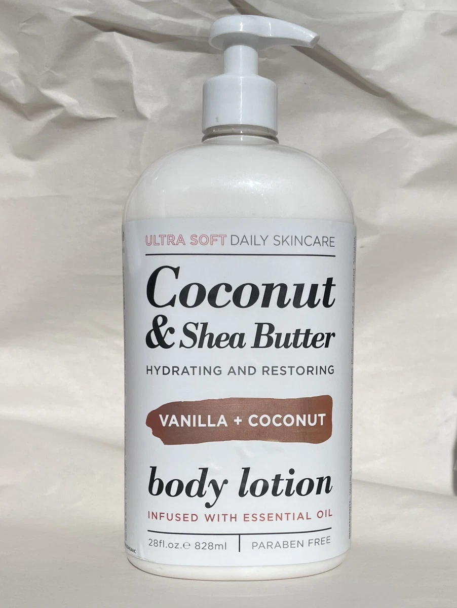 Home Body Co Coconut Shea Butter VANILLA COCONUT Body Lotion 28oz NEW
