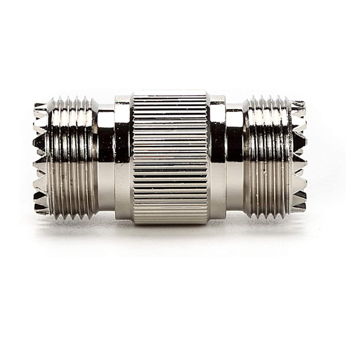 Vecys 2 Pezzi Adattatori UHF SO-239 Femmina a UHF PL-259 Femmina Adattatore Cavo Coassiale Connettore per Radioamatori