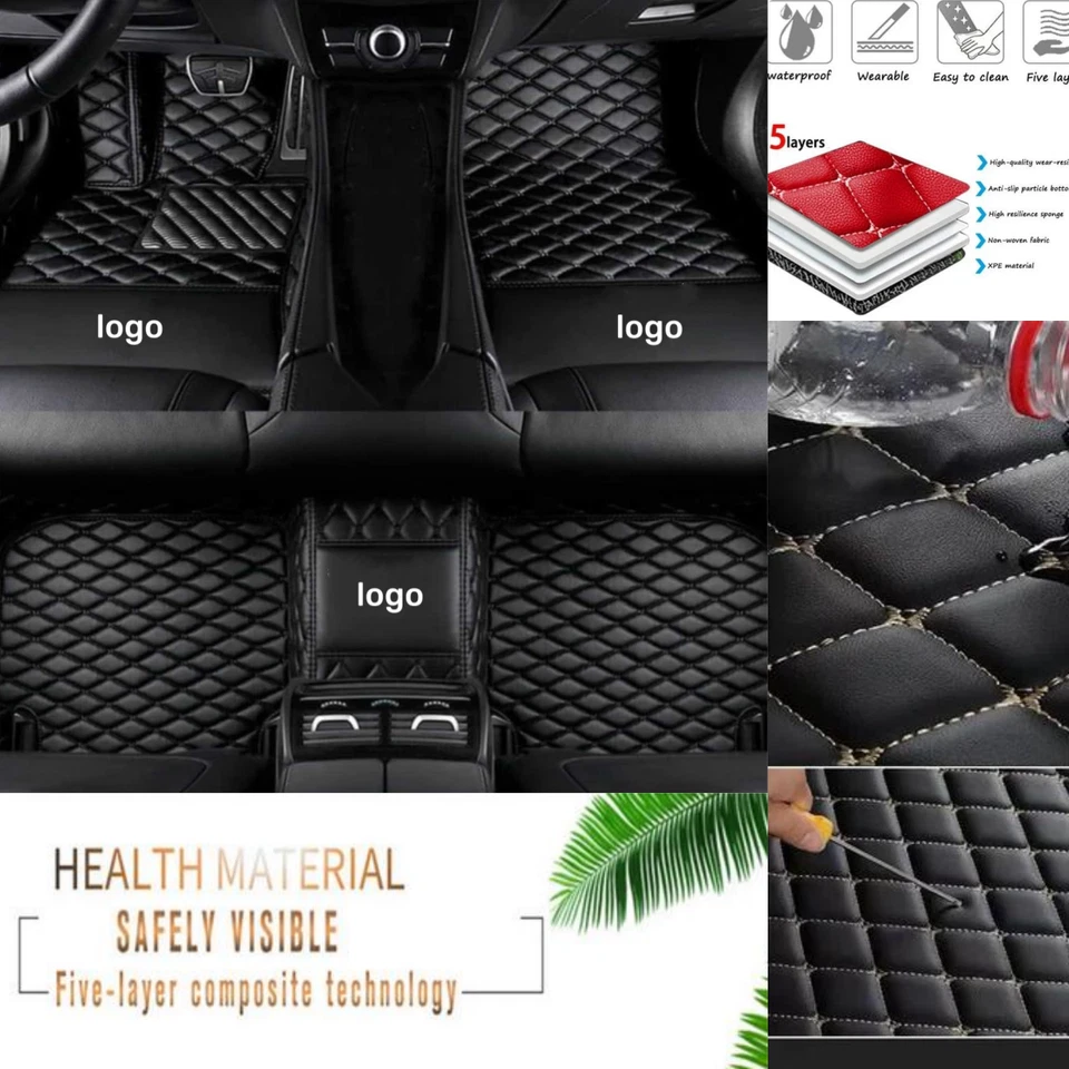 Alfombrillas de coche personalizadas aptas para Bentley Flying Spur PU impermeables de lujo antideslizantes Foto 4 de 4