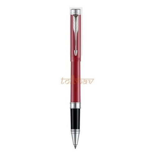 Penna a sfera Parker Folio Standard bordo cromato inchiostro blu - rosso/blu/nero - Foto 7 di 12