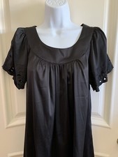 Forever 21 Women’s Junior Short Sleeve Dress Sz S Small Black 