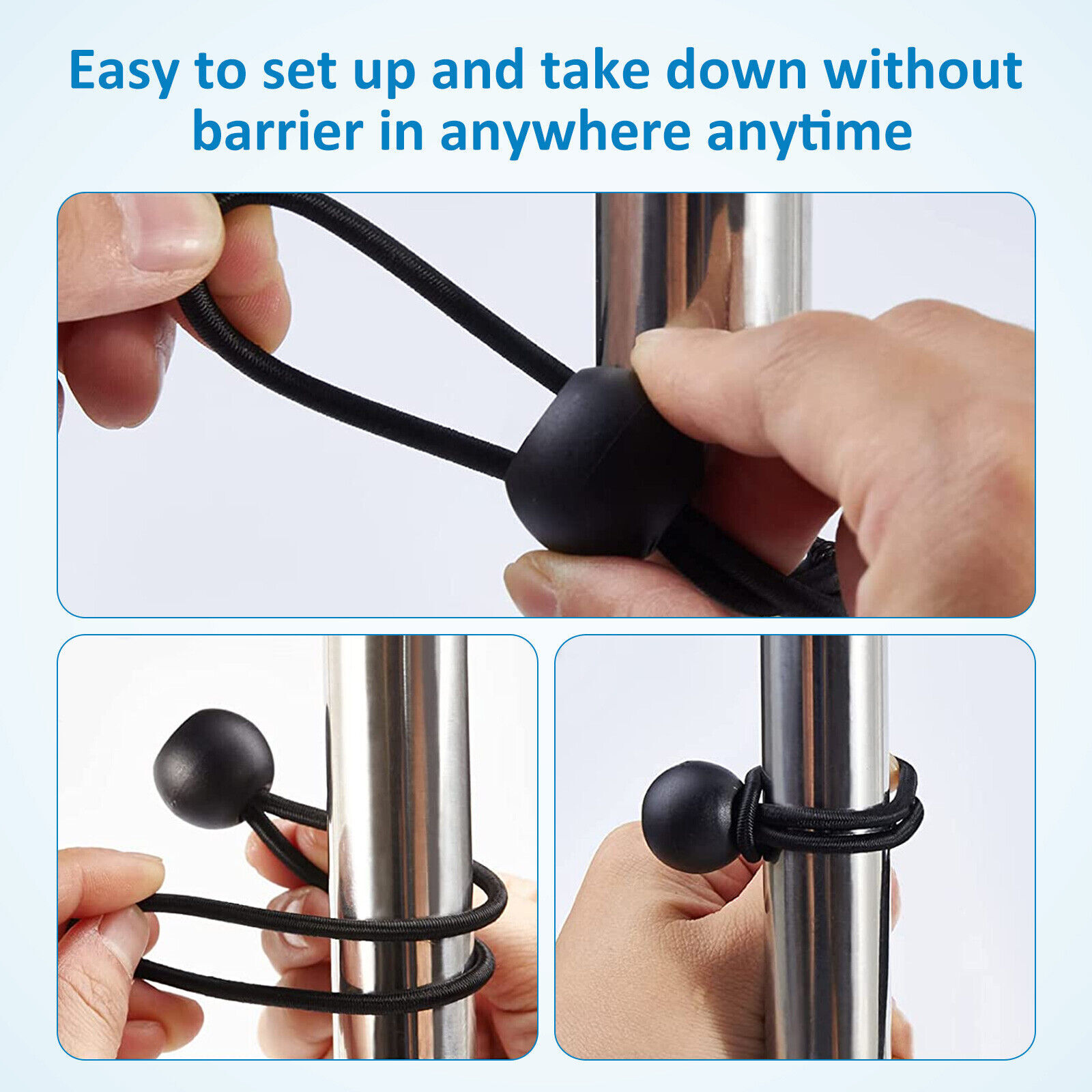 100 pcs 6" / 9" Black Ball Bungee Bungie Cord Heavy Duty Canopy Tarp Tie Downs eBay