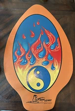 Skin Lizard Skim Board Ying Yang flame Fire 2004