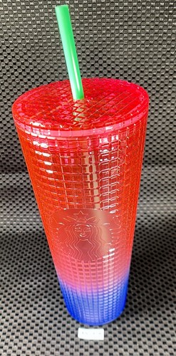 Vaso Starbucks 2022 Rosa Sandía Púrpura Gradiente Ombre 24 oz IN7378T - Imagen 9 de 9