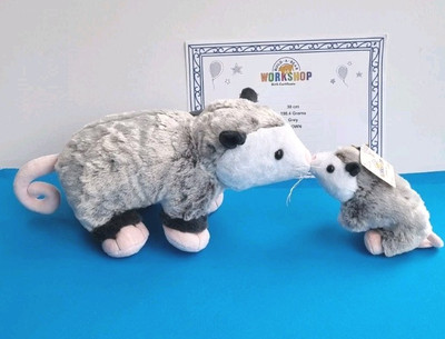 Build a Bear Opossum & Baby Opossum Neu mit Etikett 