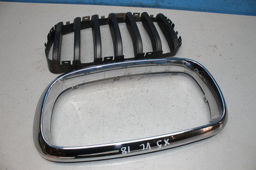 Grill Kühlergrill Frontgrill Chrom Niere links 7316075, 7308660 BMW X5 F15 Bj.18