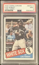 2020 Topps Chrome Luis Robert 1985 Topps RC Rookie # 85TC17 PSA 9