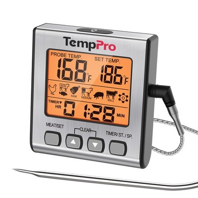 Digital Meat Thermometer for Cooking and Grilling, BBQ Food Thermometer with ...