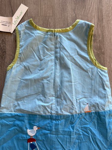 Lilly Wicket Boutique Mädchen Leuchtturm Segelboote maritimes Thema Etuikleid Gr. 5 - Bild 7 von 9