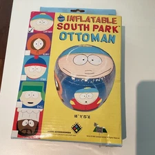 VTG 1998 South Park Inflatable Eric Cartman Ottoman w/Kenny,Stan,Kyle