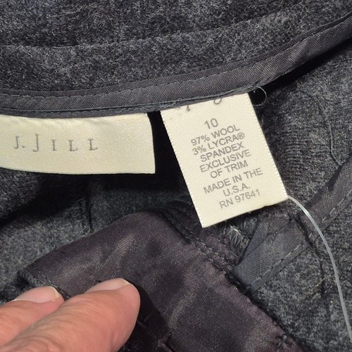 Jupe longue vintage neuve avec étiquette J Jill 100% laine gris anthracite stock mort années 90 MADE IN USA - Photo 6/12