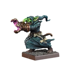 Goblin Wiz Grupp Longnail Kings of War Mantic 28mm for Warhammer Wizard D&D DND