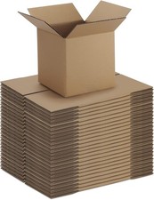 25 Shipping Boxes 6"x6"x6", Cardboard Corrugated Mailing Box
