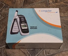 Nokia 6102i Cingular Wireless Flip Cellphone Black & Silver - Read Desc