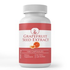 Grapefruit Seed Extract (100 Capsules) - Pure Original Ingredients, Lab Verified
