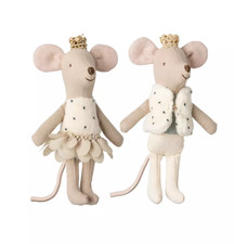 Maileg Royal twin mice, Little sister and brother in matchbox NEW