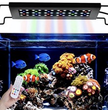 LED Full Spectrum Fish Tank Light Bar, Color Enhancing, Timer, Remote Control