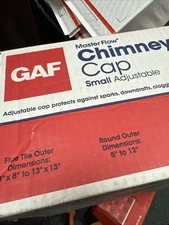 Master Flow Adjustable Chimney Cap Fits 8"x8" to 13"x13" & 8"-12" Dia in Black