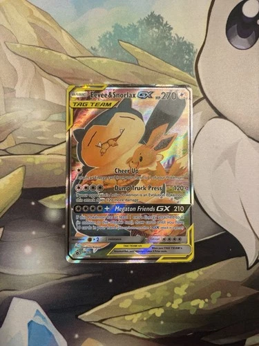 Pokémon TCG Eevee & Snorlax GX SM169 LP/MP
