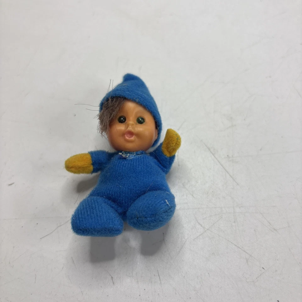 FIAMMIFERINO GIG ORIGINAL EL GRECO VINTAGE MINI DOLL BAMBOLINA BLU 50324 #9 - Immagine 3 di 4