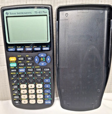 Texas Instruments TI-83 Plus Graphing Calculator With Case Working