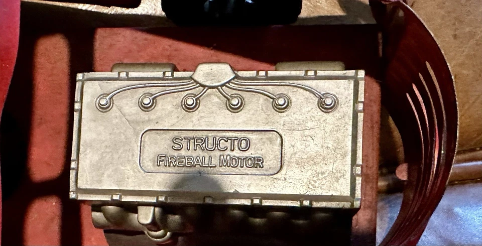 Camión de bomberos Structo Hook & Ladder Fire SFD, escalera de extensión de acero prensado años 50’s Foto 4 de 4