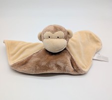 Carter's Plush Monkey Lovey Security Blanket Brown Soft 12"