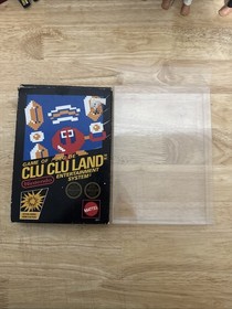 Nintendo Clu Clu Land NES 1985 CIB Unpunched Hangtab Complete In Box Black Box