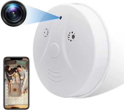 KESTAN WiFi Camara Smoke Detector 1080P Wireless With Motion Detection & Night Vision