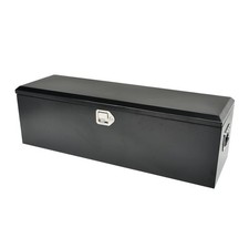Black Steel 48x15x15 Pickup Truck Trunk Bed Tool Box Trailer Storage Lock