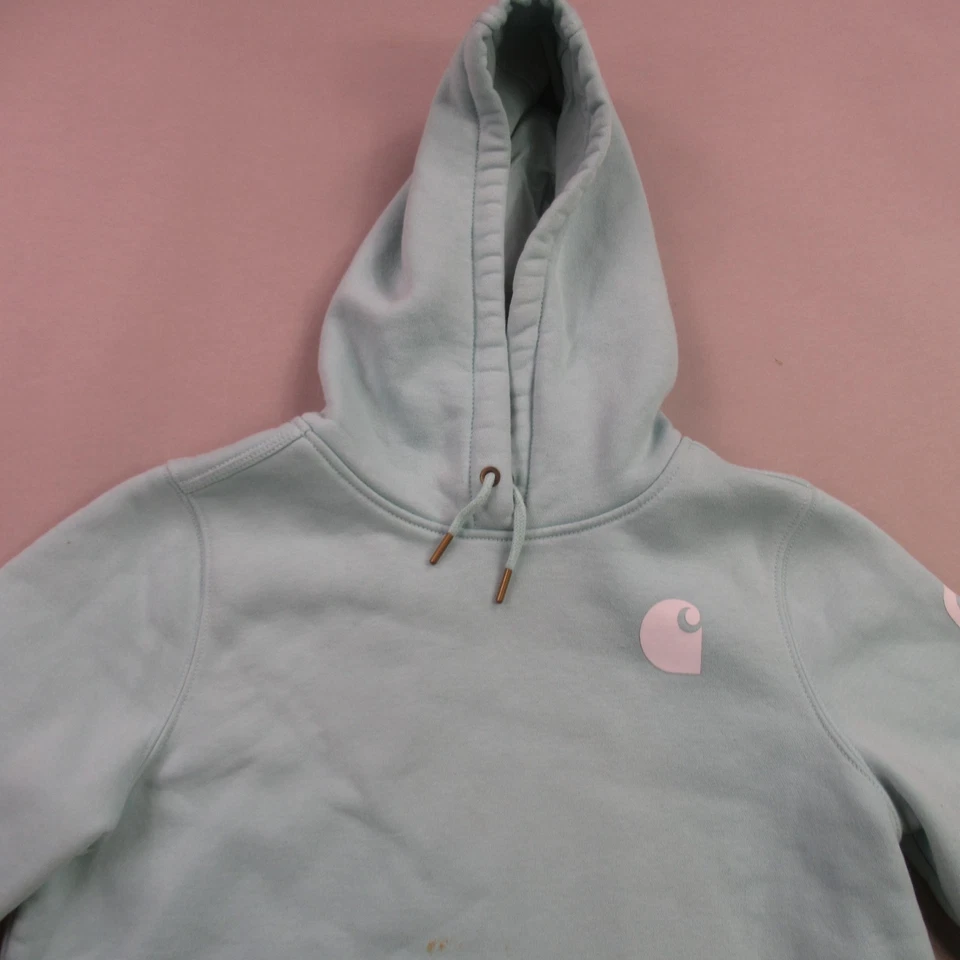 Sudadera con Capucha Carhartt Niños Mediana 8-10 Manga Larga Con Capucha Calce Relajado Bolsillos Verde Foto 3 de 4