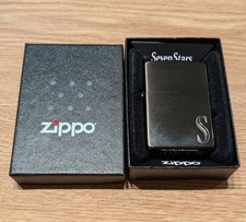 Zippo Seven Stars Black Titanium Limited Edition Engraved Made in USA