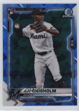 2021 Bowman Chrome Sapphire Edition Jazz Chisholm #57 3pb
