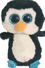 TY Beanie Boos 6" WADDLES the PENGUIN Plush Stuffed Animal Toy Glitter Eyes