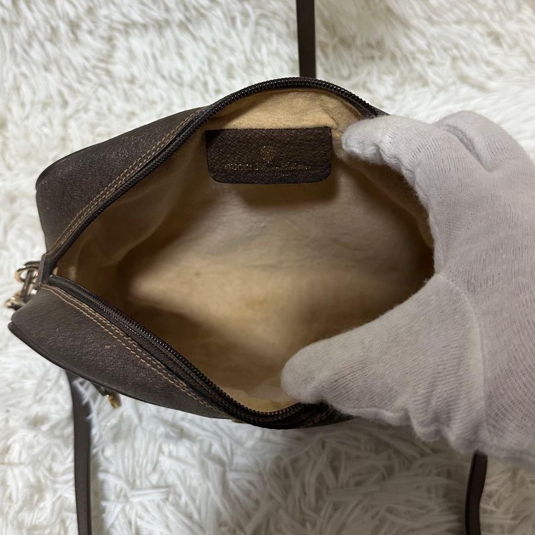 GUCCI Old Micro GG Supreme Leather Shoulder Bag Brown Unisex Crossbody Authenti thumbnail 14