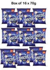 16 x 70g Discos Salt & Vinegar Crisps, Full box