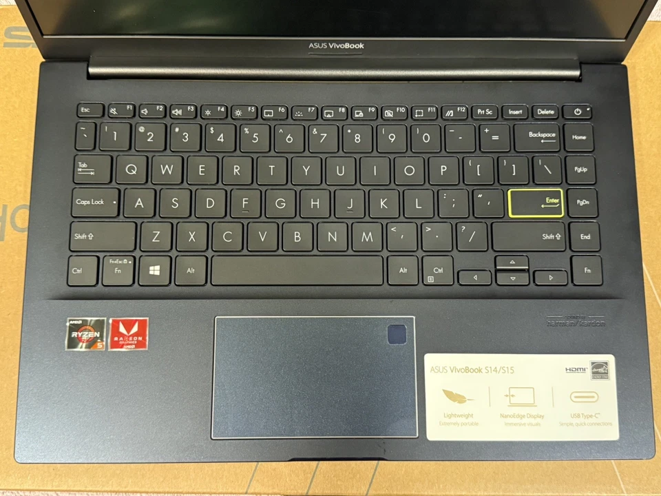 Asus Vivobook M413DA-WS51 – 14" FHD – Ryzen 5 3500U – 8GB RAM – 256GB SSD – Preto - Imagem 2 de 4