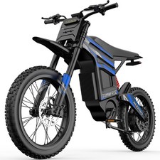 Electric Dirt Bike 6500W 72V 30Ah Off Road E Motorcycle 50mph For Adults 75 mile