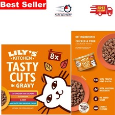 Image of Lily's Kitchen Grain-Free Tasty Cuts in Gravy Cat Food - 48x85g Multipack