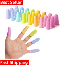 Ambidextrous Finger Protectors – 24 Pcs Pastel Silicone Tips for Glue Safety 0.59 per gallon