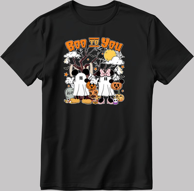 Halloween Boo to You Mickey Mouse S. Sleeve Men's / Women's T Shirt V09