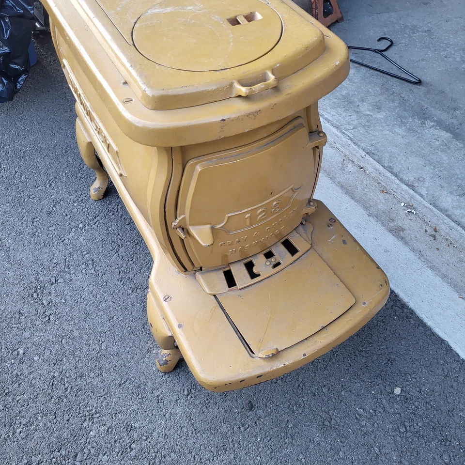 Antique Dudley Cast Iron Oven Stove,Fireplace, 34x26x14 - Image 3 of 4