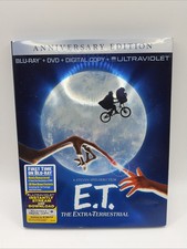 E.T. The Extra-Terrestrial (Blu-ray/DVD, 2012) Anniversary Edition W/ Slipcover!