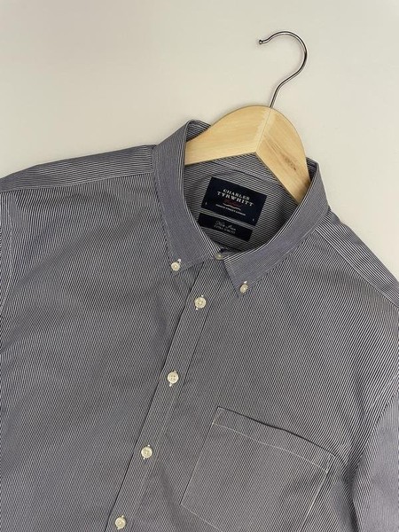 Men Charles Tyrwhitt Shirt Navy Cotton 38 / M / 46 #16RF