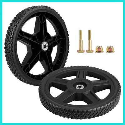 #ad 2 Pack 12quot; Lawn Mower Wheels Push Mower Wheel kits Includes Bolts amp; Nuts Fi... $48.56